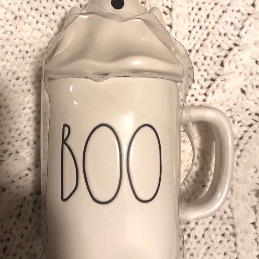 Rae Dunn boo ghost topper mug